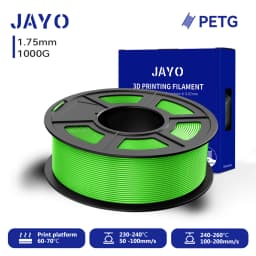 JAYO 3D PETG Filament 1.75mm +/-0.02mm 1100g PLA Printer Filament Neatly Wound 3D Printing Material For Bambu FDM 3D Printer