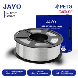 JAYO 3D PETG Filament 1.75mm +/-0.02mm 1100g PLA Printer Filament Neatly Wound 3D Printing Material For Bambu FDM 3D Printer