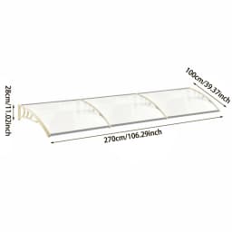 Window aluminum alloy door canopy awning rainproof canopy external awning rain and snow terrace sunshade