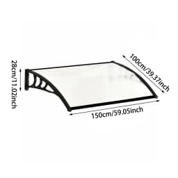 Window aluminum alloy door canopy awning rainproof canopy external awning rain and snow terrace sunshade