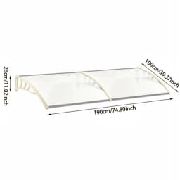 Window aluminum alloy door canopy awning rainproof canopy external awning rain and snow terrace sunshade