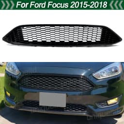 Front Upper Center Grille Honeycomb For Ford Focus S SE ZETEC 2015-2017 Black