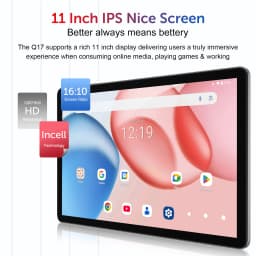 XGODY Q17 Android 15 Tablet Octa-Core CPU 11 inch 2K HD Touch Screen 16GB RAM 256GB ROM Android 15 5G WiFi6 8000mAh Dual Camera