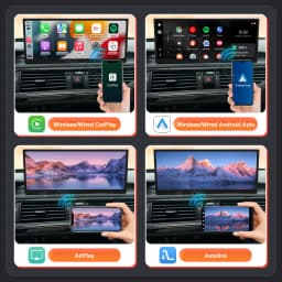 Wireless CarPlay Car Multimedia Display For Audi A6 A7 2016-2018 Linux Touch Screen with Android Auto Airplay Autolink Functions
