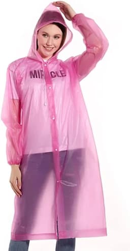 Raincoat Poncho Reusable Rain Coat Waterproof Plastic Adult Camping Festival