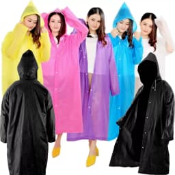 Raincoat Poncho Reusable Rain Coat Waterproof Plastic Adult Camping Festival