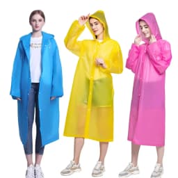 Raincoat Poncho Reusable Rain Coat Waterproof Plastic Adult Camping Festival