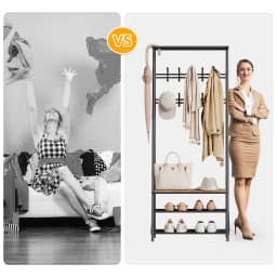 Hall Trees Entryway Bench with Coat Rack and Shoe Rack 10 Hooks Wood Look Accent Furniture with Steel Frame Storage Shelf Bench