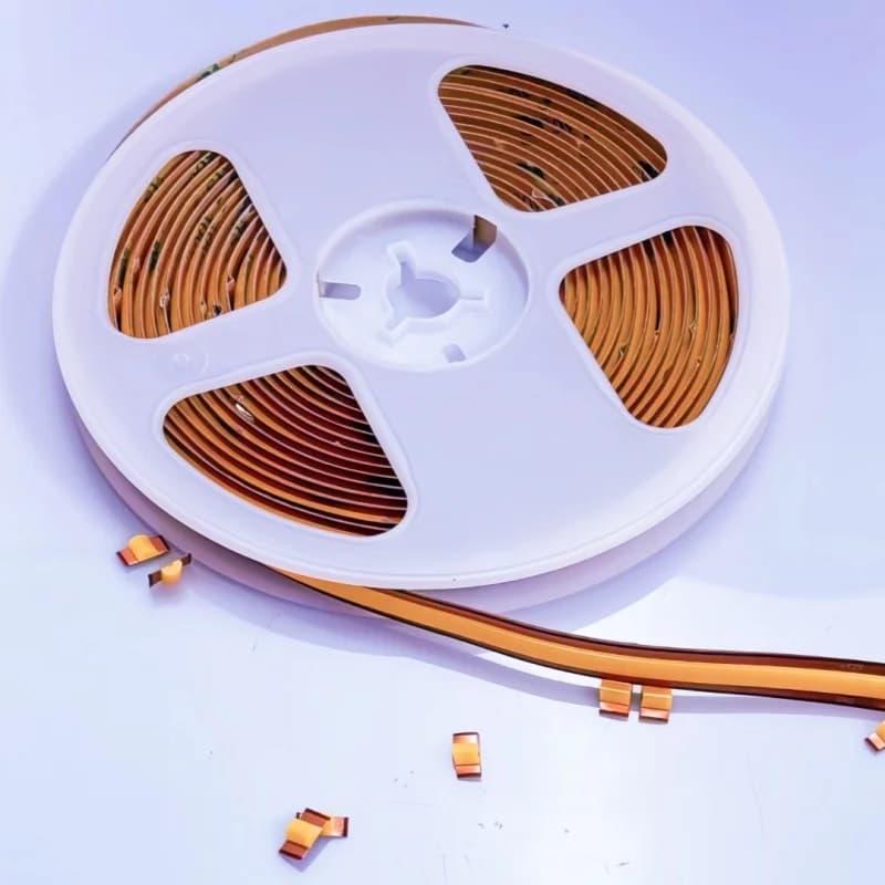 5m Free Cut COB LED Strip Light DC 12V 24V Flexible Tape 528LEDs/M 8mm PCB High Density Linear Lighting Warm Natural White