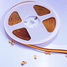 5m Free Cut COB LED Strip Light DC 12V 24V Flexible Tape 528LEDs/M 8mm PCB High Density Linear Lighting Warm Natural White