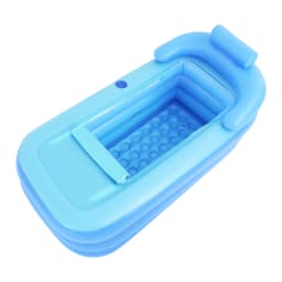 PVC Folding Outdoor Bathtub, Portable Freestanding Bathtub for Adult Spa, Adult Sitting Bathtub, Plank Basin Large