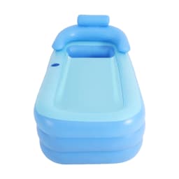 PVC Folding Outdoor Bathtub, Portable Freestanding Bathtub for Adult Spa, Adult Sitting Bathtub, Plank Basin Large