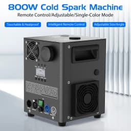 LeLeght New 800W Pyrotechnics Machines Cold Spark Fire Machine D-MX512 With Remote Control for Bar Party Christmas Wedding