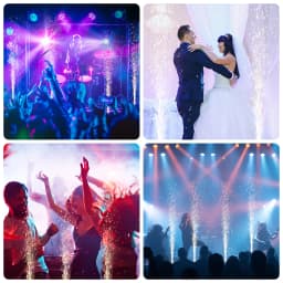 LeLeght New 800W Pyrotechnics Machines Cold Spark Fire Machine D-MX512 With Remote Control for Bar Party Christmas Wedding