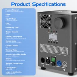 LeLeght New 800W Pyrotechnics Machines Cold Spark Fire Machine D-MX512 With Remote Control for Bar Party Christmas Wedding