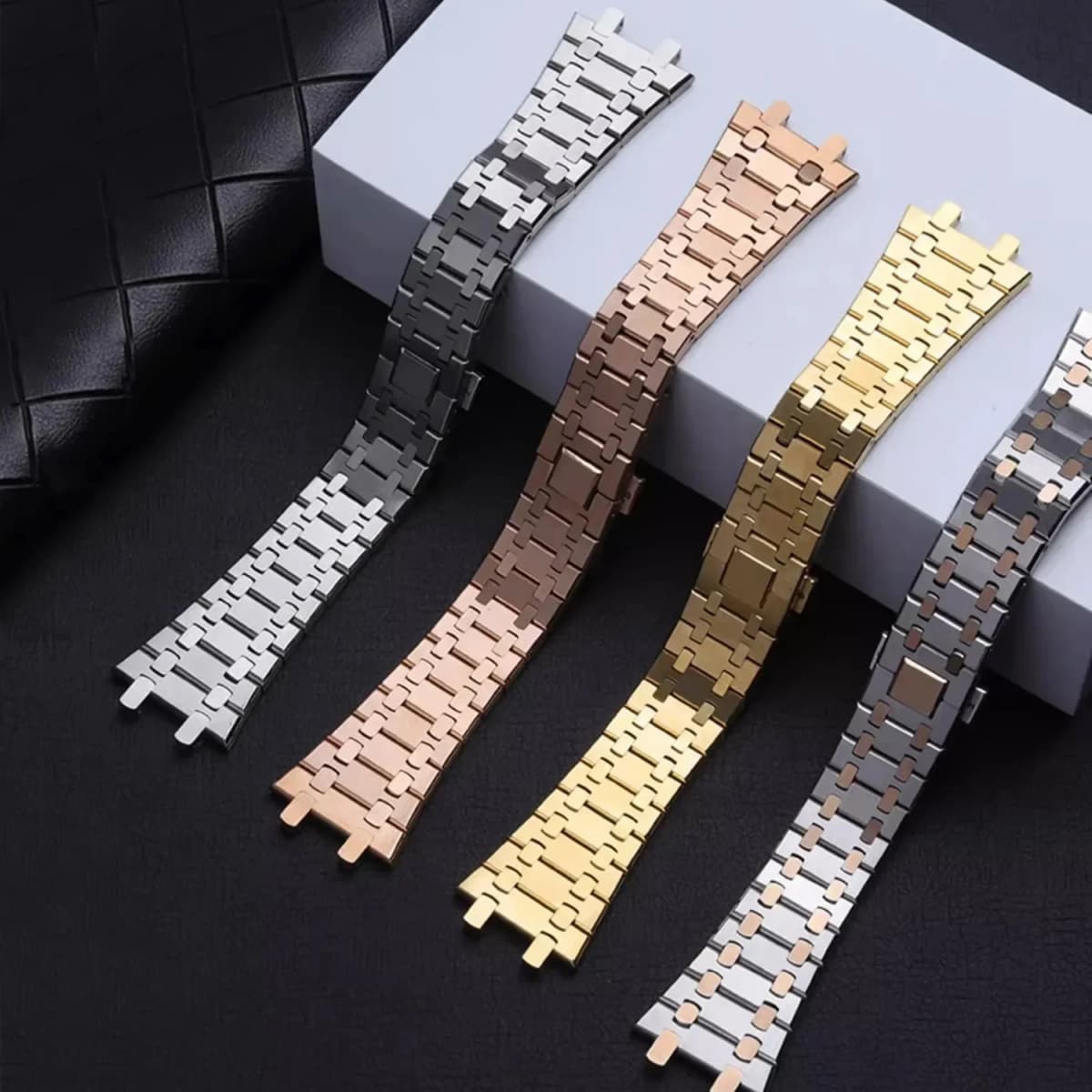 Bracelet For AP ROYAL OAK 15400 26331 15500 Watchband 21mm 26mm Men Women Full Stainless Steel Watch Strap Folding Buckle