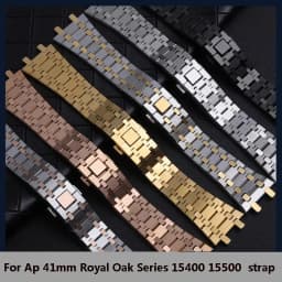 Bracelet For AP ROYAL OAK 15400 26331 15500 Watchband 21mm 26mm Men Women Full Stainless Steel Watch Strap Folding Buckle