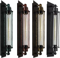 Vintage Industrial Wall Sconce Rustic Bedside Lamps Metal Iron Antique Hallway Wall Mount Light Porch Kitchen Bar Restaurant