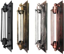 Vintage Industrial Wall Sconce Rustic Bedside Lamps Metal Iron Antique Hallway Wall Mount Light Porch Kitchen Bar Restaurant