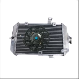 ALUMINUM Radiator + Fan FOR ATV YAMAHA Raptor 660 YFM660 YFM660R 2001-2005 2002 2003 2004 01 02 03 04 05