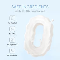 LAIKOU Milk Silky Hydrating Mask Brightening Collagen Sheet Mask Anti-Age Skin Care Moisturizing Face Mask 25g*20pcs