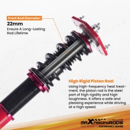MaXpeedingrods Adjustable Coilovers For Volkswagen Jetta 54.5mm 06-18 MK5 MK6 Shocks Struts Suspension Spring