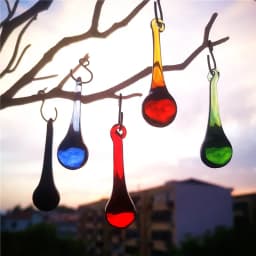 Hot Selling 20pcs Glass Raindrop Pendant Diy Suncatcher Crystal Bead Curtain Accessories Chandelier Part Wedding Home Decoration