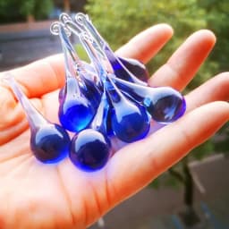 Hot Selling 20pcs Glass Raindrop Pendant Diy Suncatcher Crystal Bead Curtain Accessories Chandelier Part Wedding Home Decoration