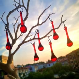Hot Selling 20pcs Glass Raindrop Pendant Diy Suncatcher Crystal Bead Curtain Accessories Chandelier Part Wedding Home Decoration