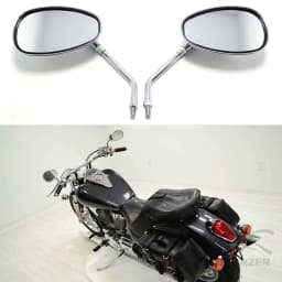 10MM Universal Chrome Rearview Mirrors Motorcycle Motocross Scooter E-bike Racing Motorbike Side Mirror Rear View Accessories