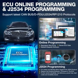 LAUNCH X431 PAD 5 Elite Full System Car Diagnostic Tools J2534 CAN FD Online Programming Coding active tester Auto Android 11