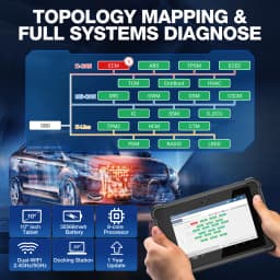 LAUNCH X431 PAD 5 Elite Full System Car Diagnostic Tools J2534 CAN FD Online Programming Coding active tester Auto Android 11