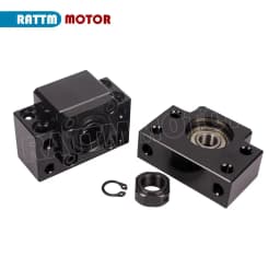 【DE】SFU1605 Ballscrew-L300mm/ 500mm/ 600mm /800mm/1050mm End machined & Ball nut & BK/BF12 End Support & Nut housing for CNC