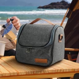 Voltsify Portable Insulated Lunch Bag for School Work Picnics, 21.5cm W x 14cm D x 18cm H