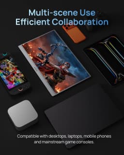 ARZOPA 16.1 inch 144Hz 1920*1080 Portable Monitor 106% SRGB IPS Gaming Mini Monitor for Office/Laptop/Mac/Switch/PS4 Z1FC Grey