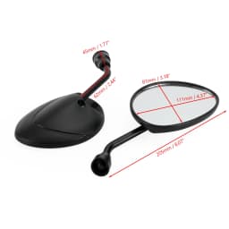 Artudatech Pair of Mirrors Right & Left For Piaggio ZIP 2T 4T 50 SP Zip 100 125 2000-2014