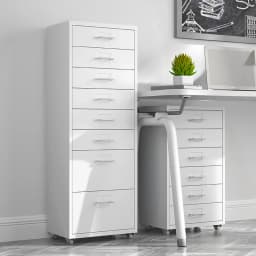 【Breeins】Vertical File Cabinet with Wheels Storage Shelf For Home Office