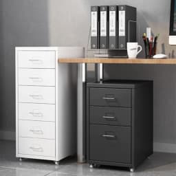 【Breeins】Vertical File Cabinet with Wheels Storage Shelf For Home Office