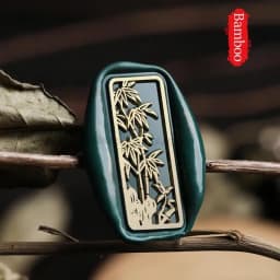 Retro Wax Seal Embossed Stamp Gingko Honey Bee Palace Camellia Angel Swallow Handle Wedding Postal DIY Scrapbook Decoration