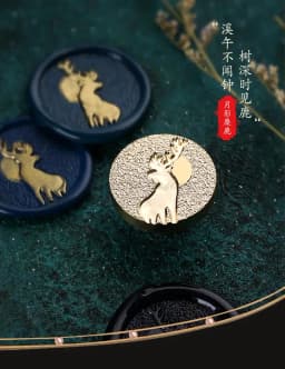 Retro Wax Seal Embossed Stamp Gingko Honey Bee Palace Camellia Angel Swallow Handle Wedding Postal DIY Scrapbook Decoration
