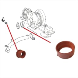 Car Turbo Inlet Seal & Engine Breather Seal Kit 6420940480 For Mercedes E320 E350 GL350 ML350 R350 For Jeep For Dodge 6420940580