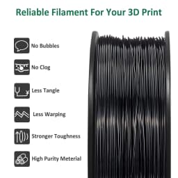Geeetech ABS+ 3D Filament 1.75mm 1KG plastic, 3D Printer Material, Tangle-Free, Non-Toxic, Vacuum Packaging White Redk BLue