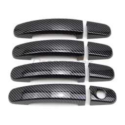 Car Exterior Door Handle Cover for Ford Focus MK3 2012-2018 / Kuga Escape 2013-2019 / Ranger MK2 2012-2017 Carbon Fiber Style
