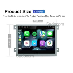 IPS Carplay 2Din Android 13 Car Radio For Dodge Challenger Charger Durango RAM 1500 2500 JEEP Grand Cherokee Stereo 4G LTE GPS