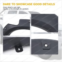 Pocket Style Fender Flares For Toyota Hilux Vigo SR SR5 2005-2014 30mm Widen Wheel Arch Extensions Offroad Car Accessories