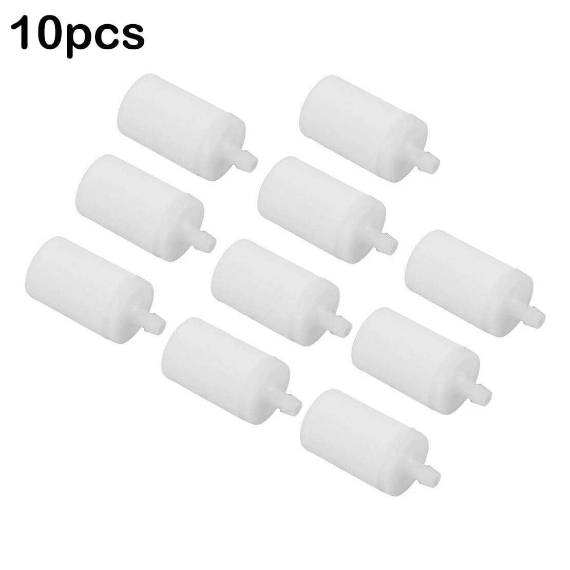 10Pcs Fuel Filter For Husqvarna Chainsaw 50 51 55 61 268 272 XP 345 350 351 353 High Quality White Solid Plastic Fuel Filters