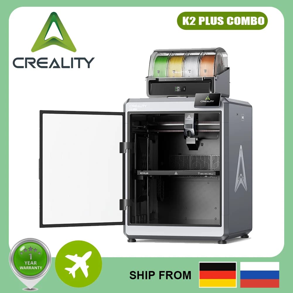 Creality K2 Plus Combo Multi-Color 3D Printer 600mm/s High Speed Printing Dual AI Cameras 350x350x350mm Print Size With CFS