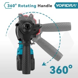 YOFIDRA 26MM Brushless Electric Hammer Drill Multifunctional Rotary Cordless Rechargeable Power Tools For Makita 21V Battery Pin