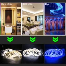 120LEDs/m SMD 3014 LED Strip Light 220V Outdoor Waterproof Lamp White Warm White Blue LED Tape Ribbon for Home Decor Lighting
