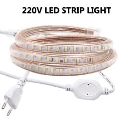 120LEDs/m SMD 3014 LED Strip Light 220V Outdoor Waterproof Lamp White Warm White Blue LED Tape Ribbon for Home Decor Lighting